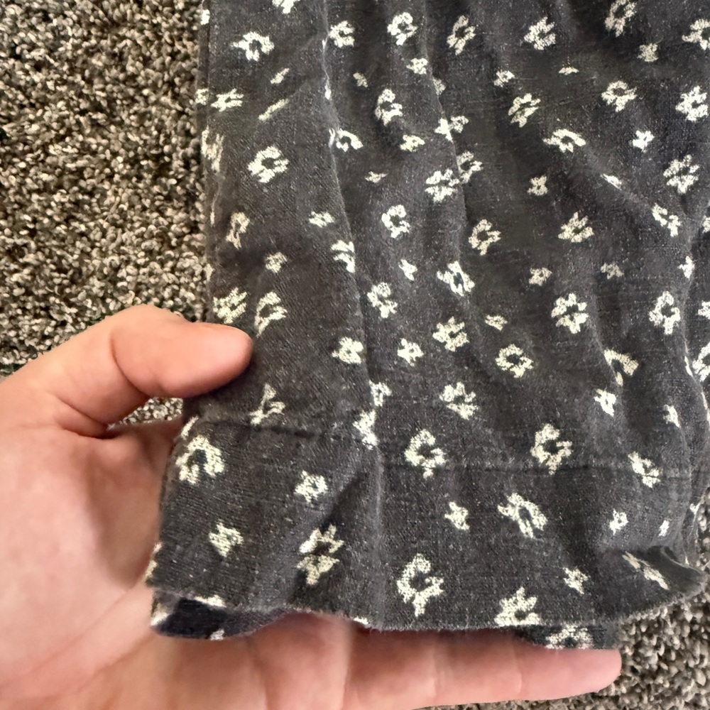 Linen relaxed flower print pant - Picture 5 of 6